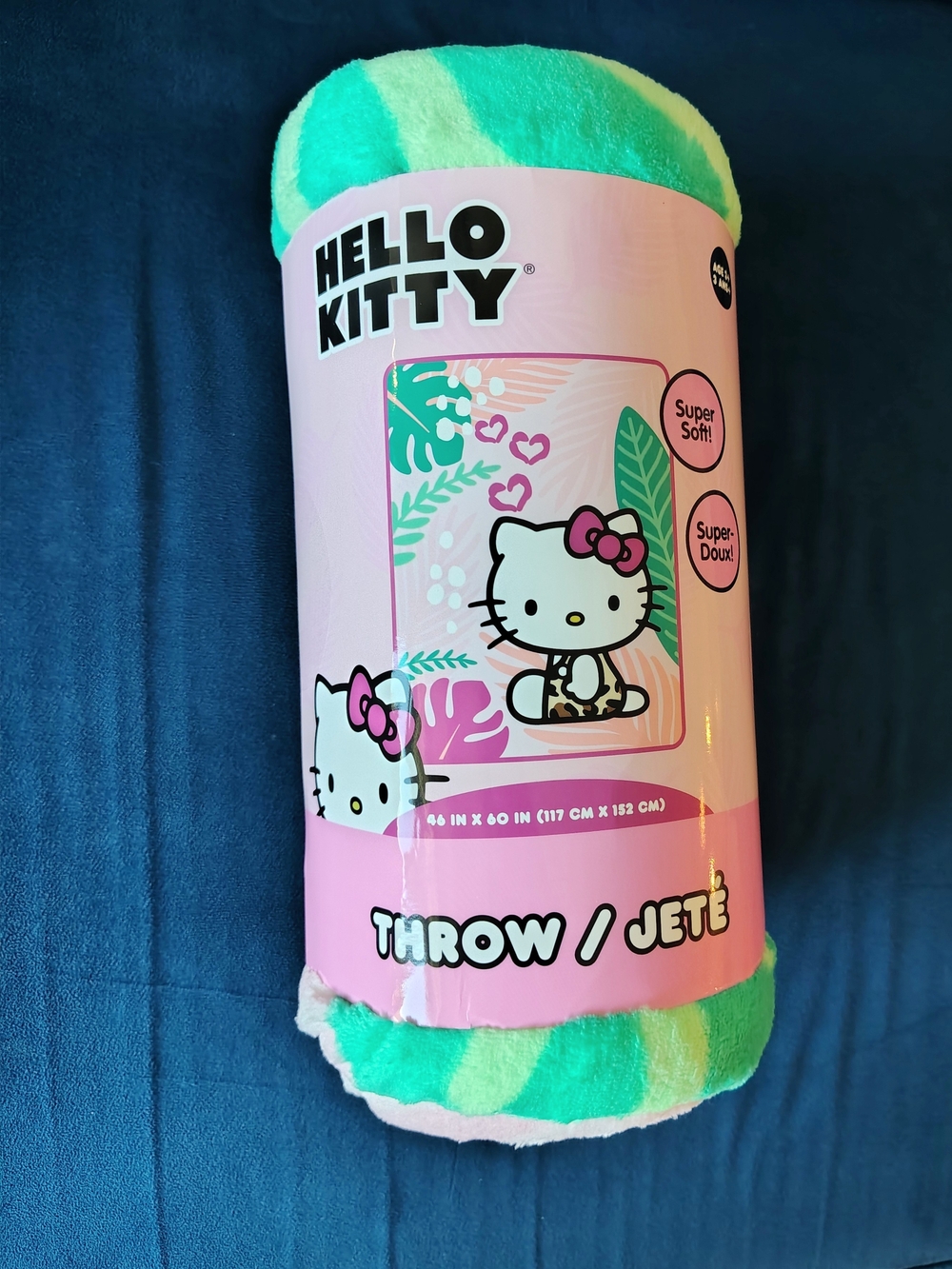 Hello Kitty Kids Jungle Throw Blanket